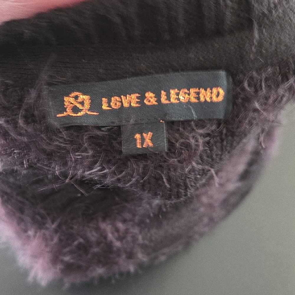 Love & Legend 1X(fits Smaller) Elegant V-Neck Sweater for Women - Picture 3 of 5